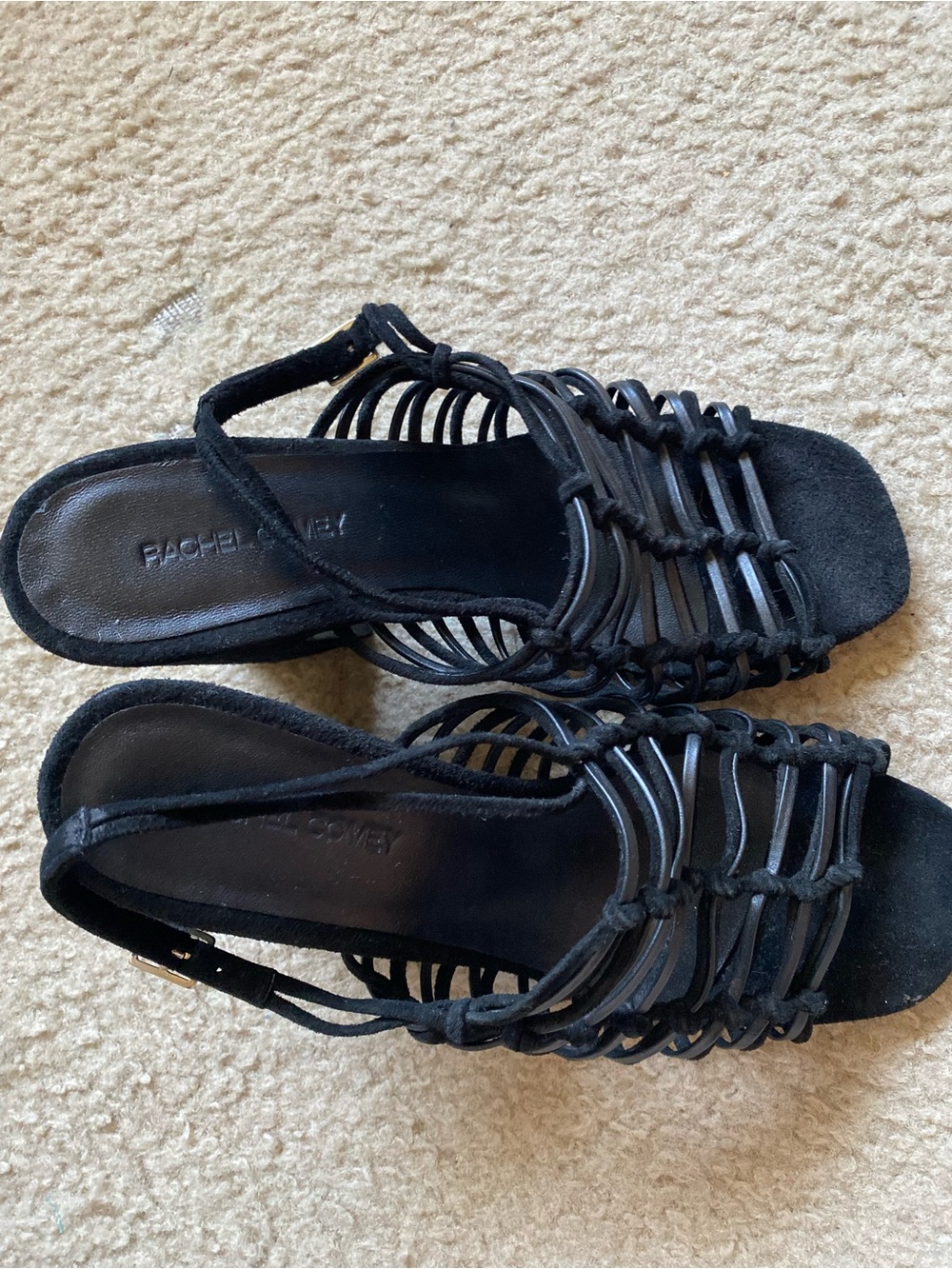 Rachel Comey Black Strappy Heeled Sandals size 8 - Picture 6 of 9